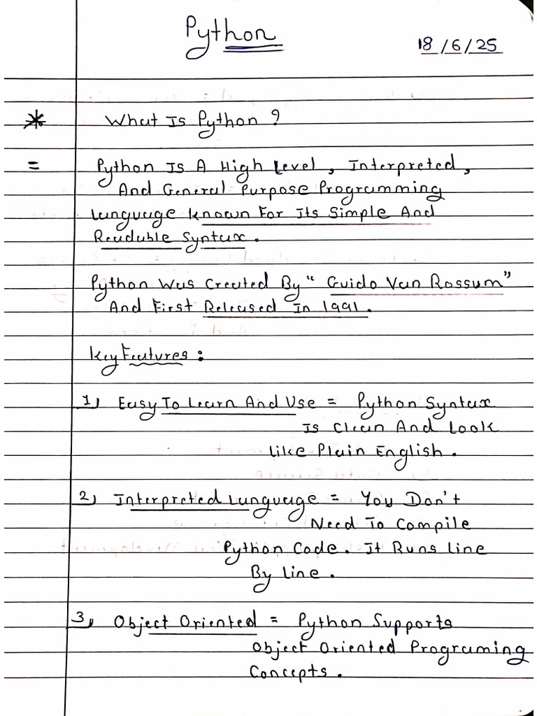 Unit 1 Python Sem - 5 | PDF