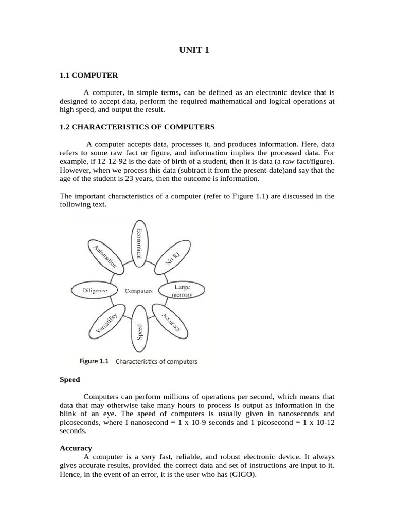 Unit 1 Essential of Computing | PDF | Personal Computers | Mainframe ...