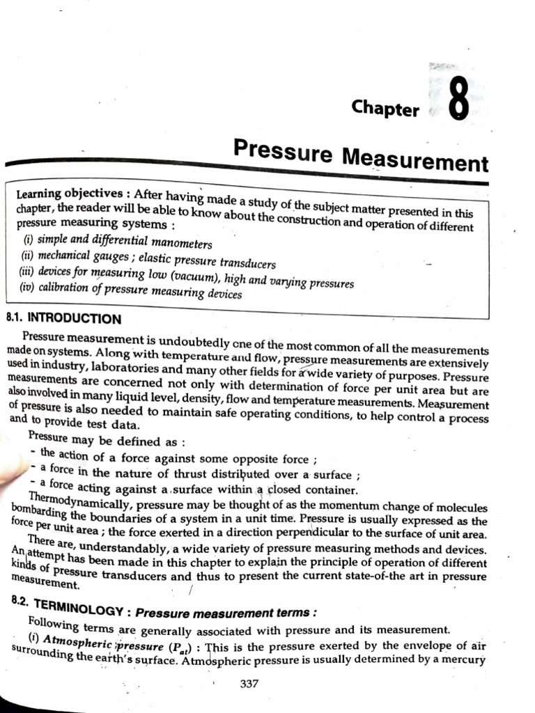 Understanding Pressure Measurement Systems | PDF | Pressure Measurement ...