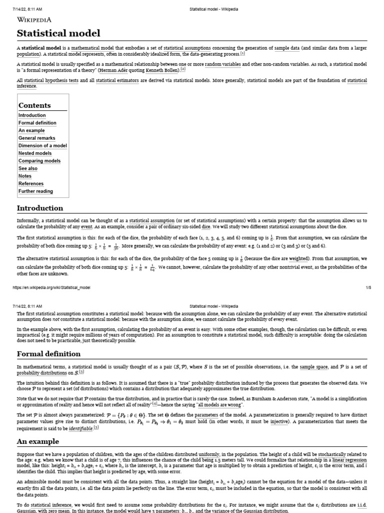 Understanding Statistical Models Explained | PDF | Statistics ...