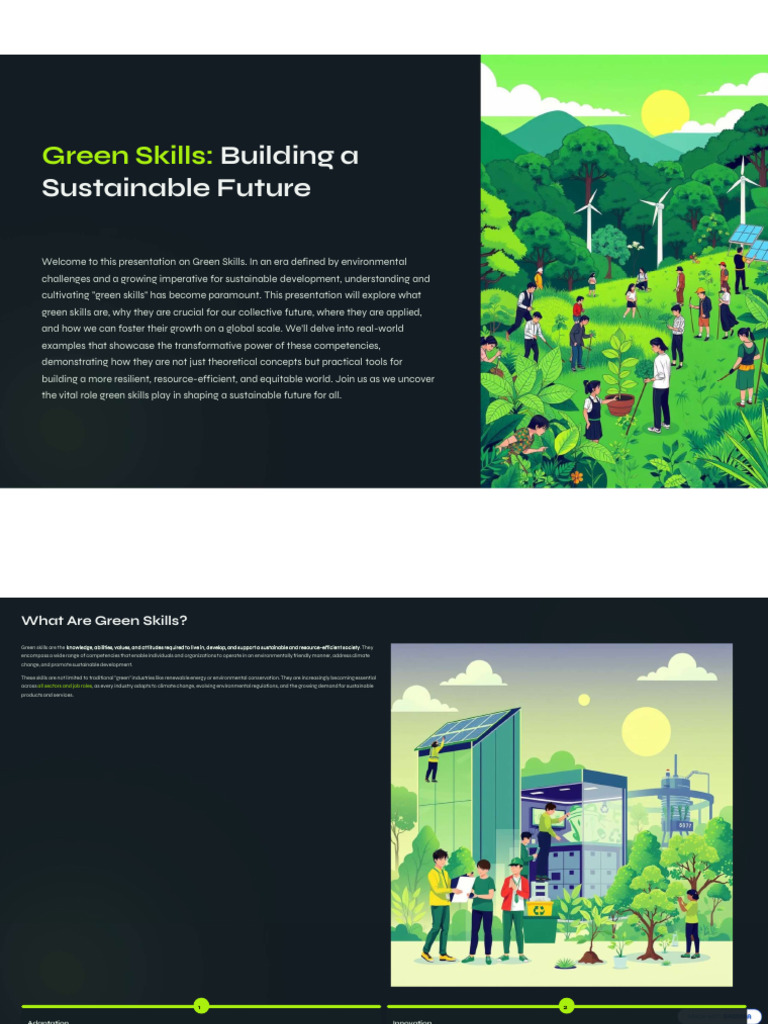 Green Skills for a Sustainable Future | PDF | Sustainability ...