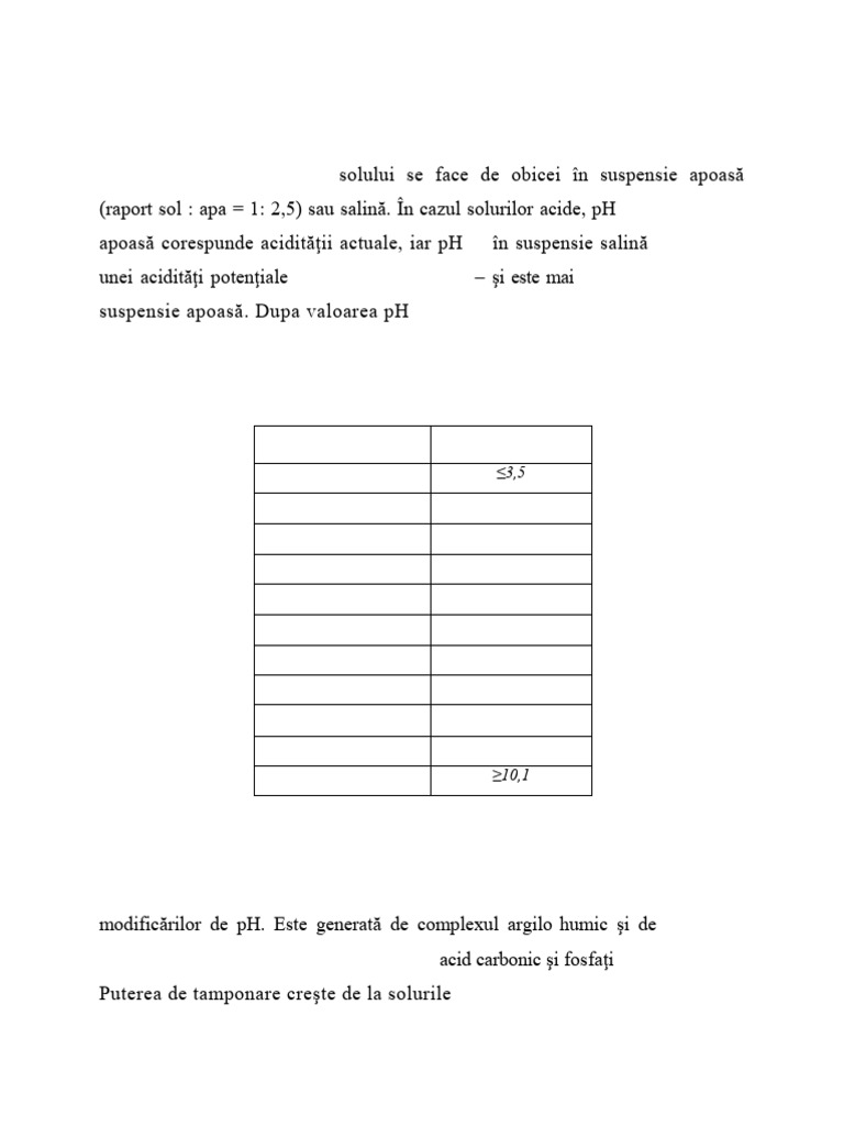Solurile in Functie de PH. Determinarea PH Ului | PDF