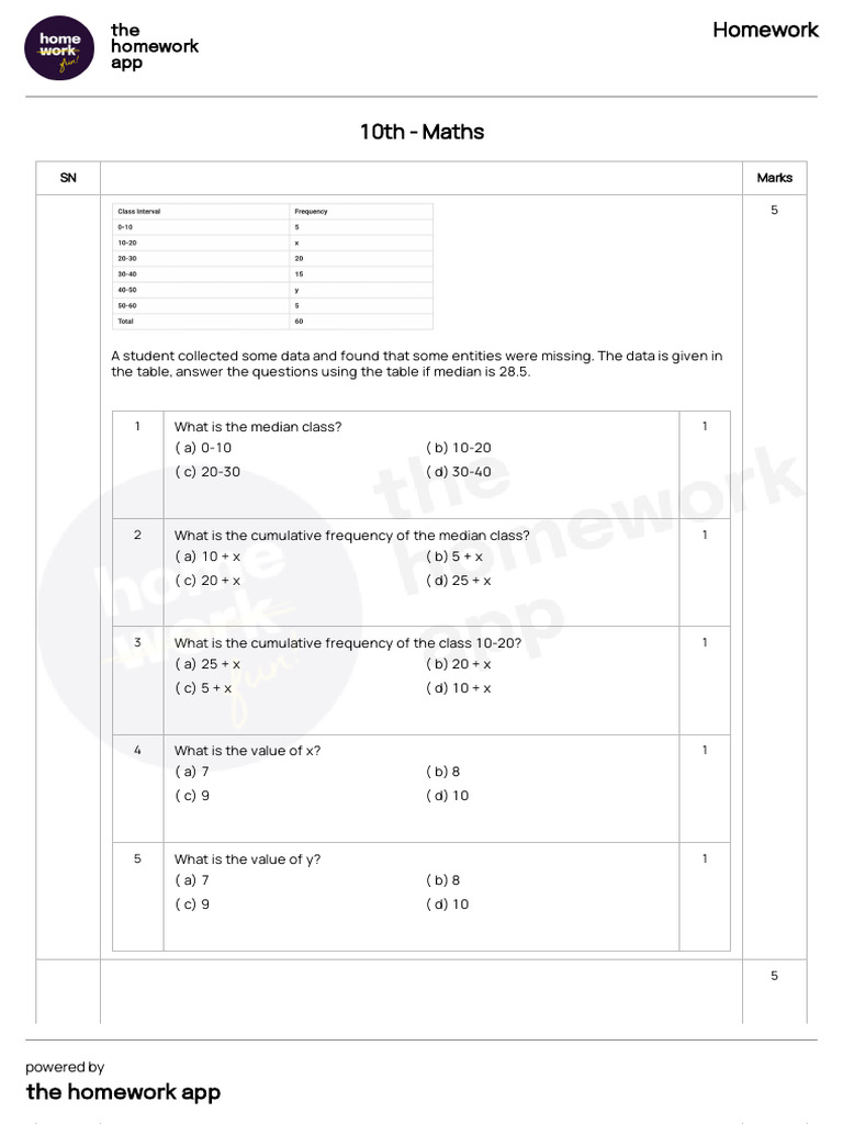 Data Analysis Questions for Students | PDF