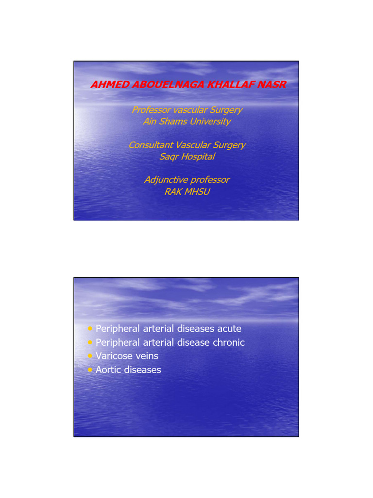 Acute Peripheral Artery Disease' | PDF | Ischemia | Thrombosis