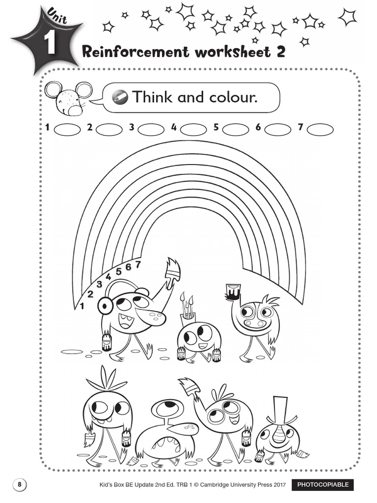 Think and Colour.: Reinforcement Worksheet 2 | PDF