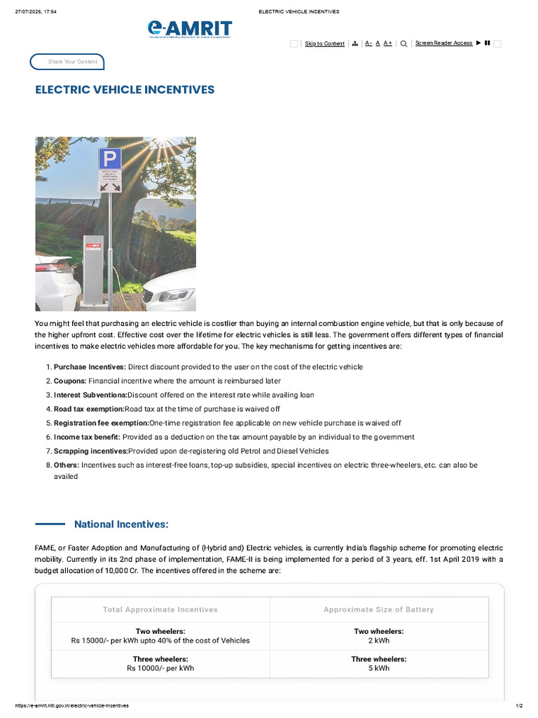 Electric Vehicle Incentives | PDF | Electric Vehicle | Taxes