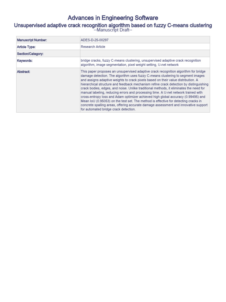 ADES-D-25-00297 - Crack Recognition Algorithm Based On Fuzzy C-Means ...