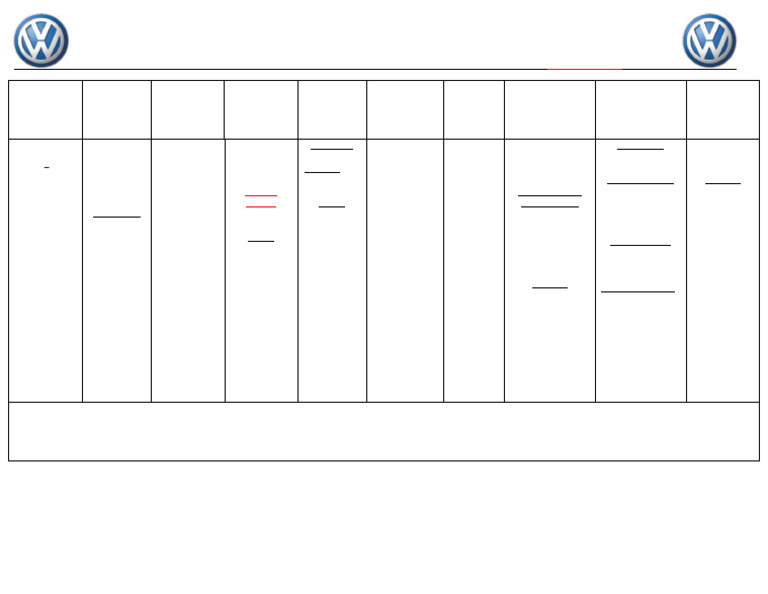 Jetta Hybrid - 2013 Fluid Capacity Chart | PDF | Volkswagen ...