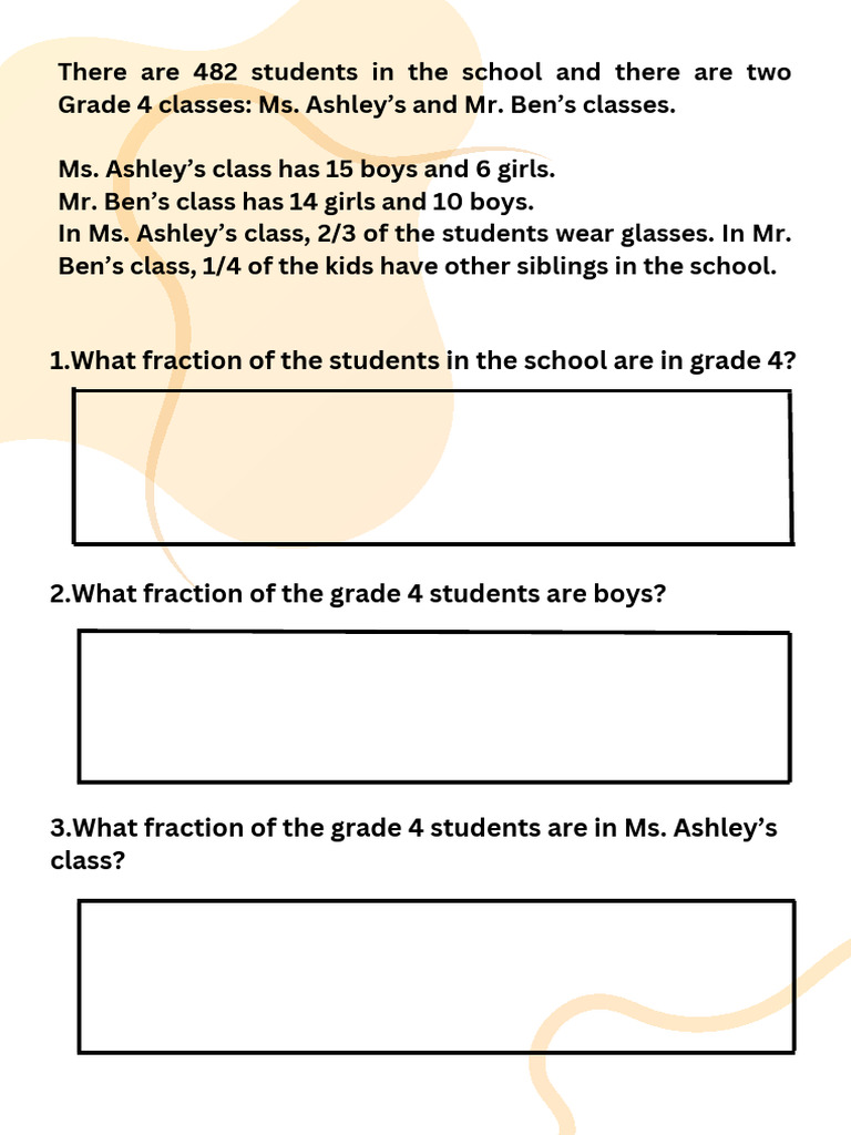 Grade 4 Student Fractions and Activities | PDF