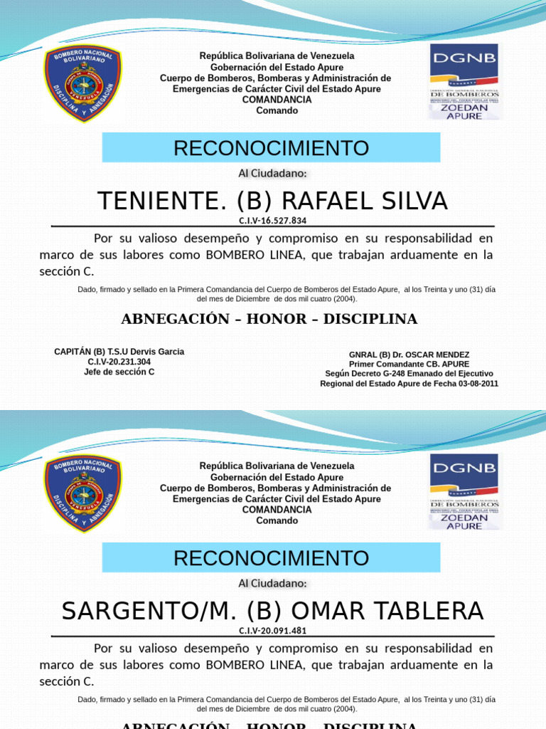 Certifica Do 2 | PDF | Comandante