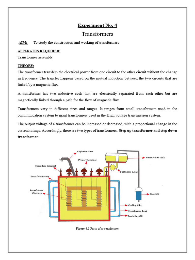 Construction and Function of Transformers | PDF | Transformer | Inductor