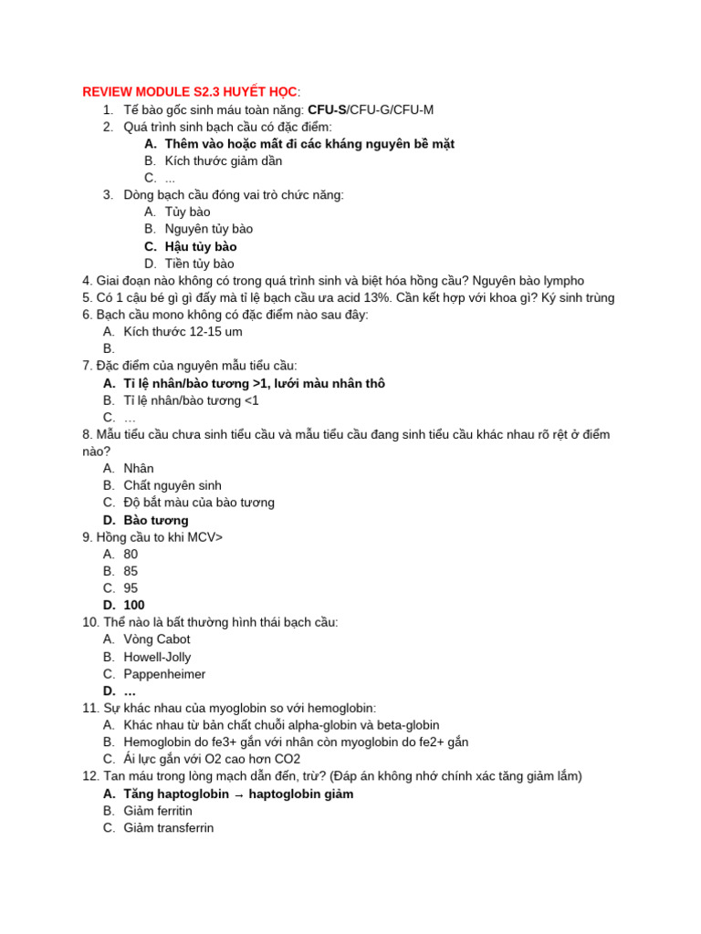 Review Module S2.3 | PDF