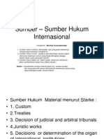 Sumber - Sumber Hukum Internasional