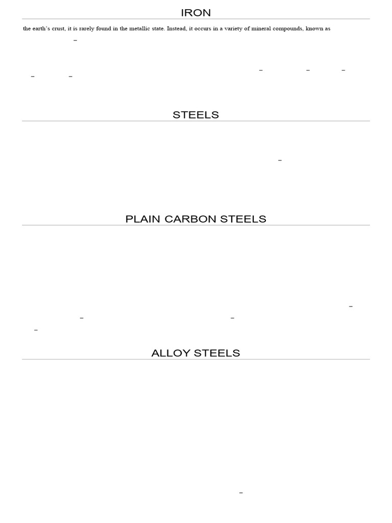 Ferrous Metals & Their Alloys | PDF | Cast Iron | Steel