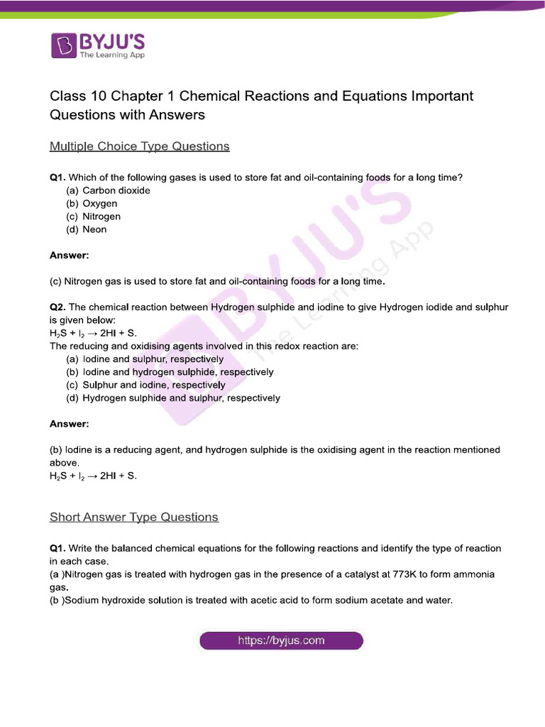 CH 1 Imp Que | PDF