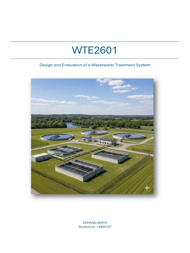 Wastewater Treatment System Design | PDF | Water Pollution | Sewage ...