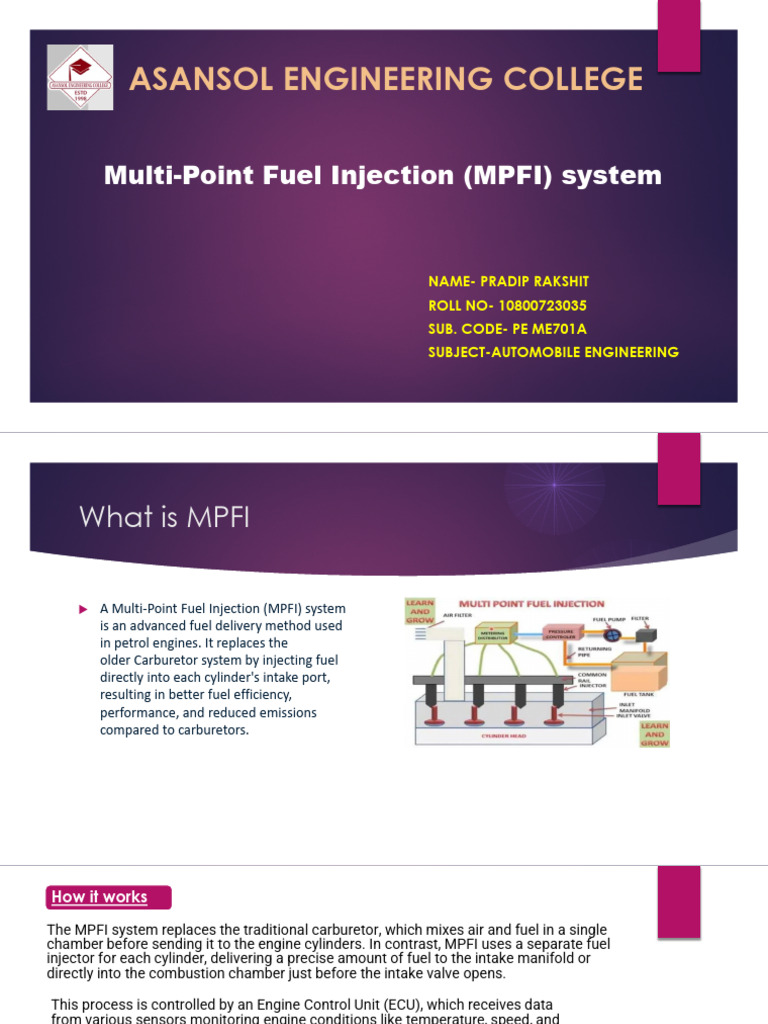 Understanding Multi-Point Fuel Injection | PDF | Fuel Injection | Throttle