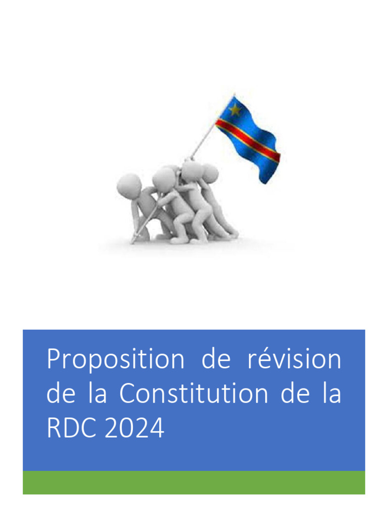 Révision de la Constitution RDC 2024 | PDF | Élections | Président des ...