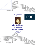 Mauro Giuliani Handel Variations Op 107