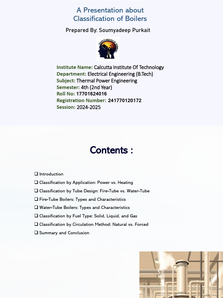 Boiler Classification Overview | PDF | Boiler | Water Heating