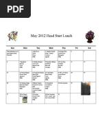 May Head Start Lunch 2012