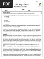 Comprehensive Science Worksheet Answers | PDF | Tooth | Foods