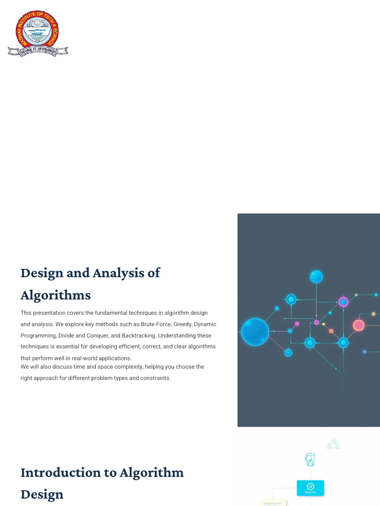 Course Outcomes: Design & Analysis of Algorithms | PDF | Time ...