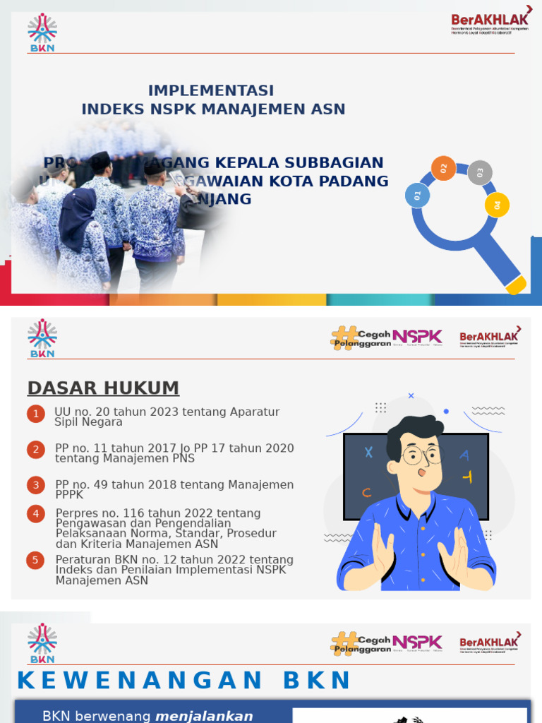 Indeks NSPK Manajemen ASN Kota Padang Panjang | PDF