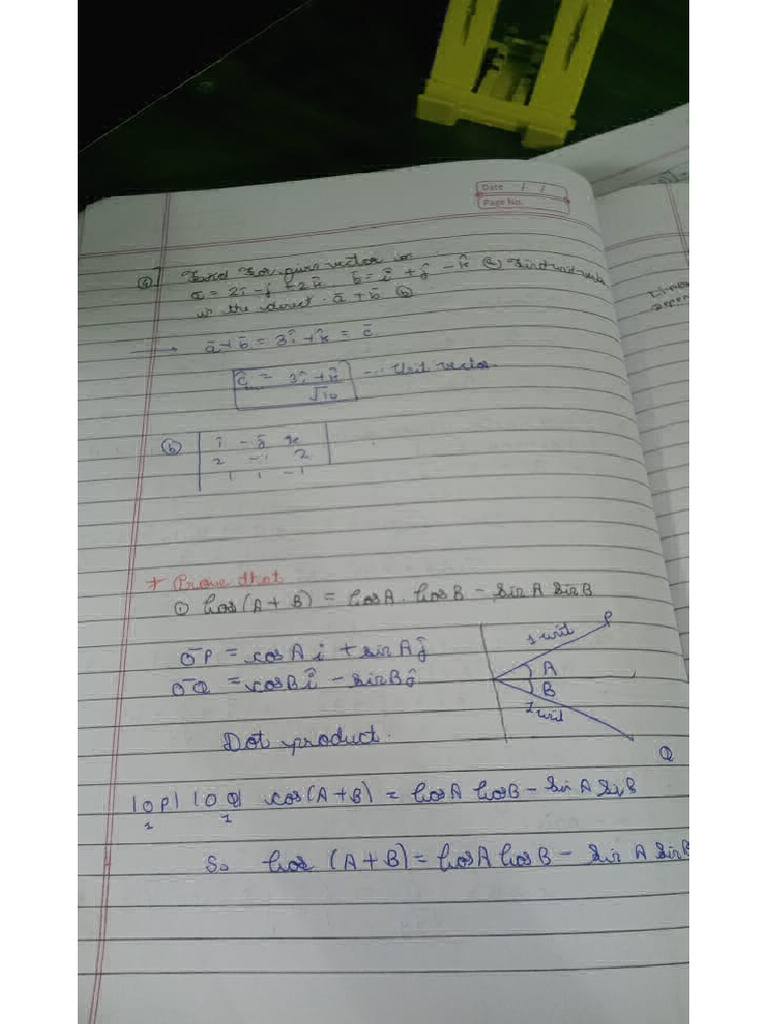 Vector Notes 3 | PDF