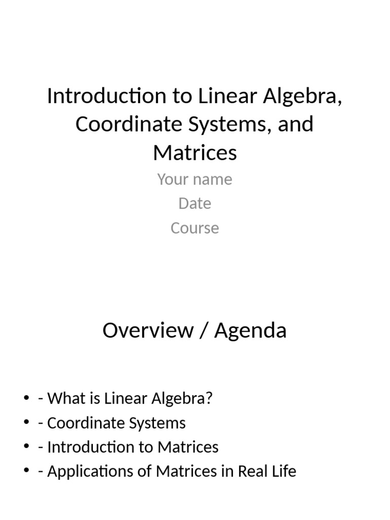 Linear Algebra: Vectors, Matrices, Applications | PDF