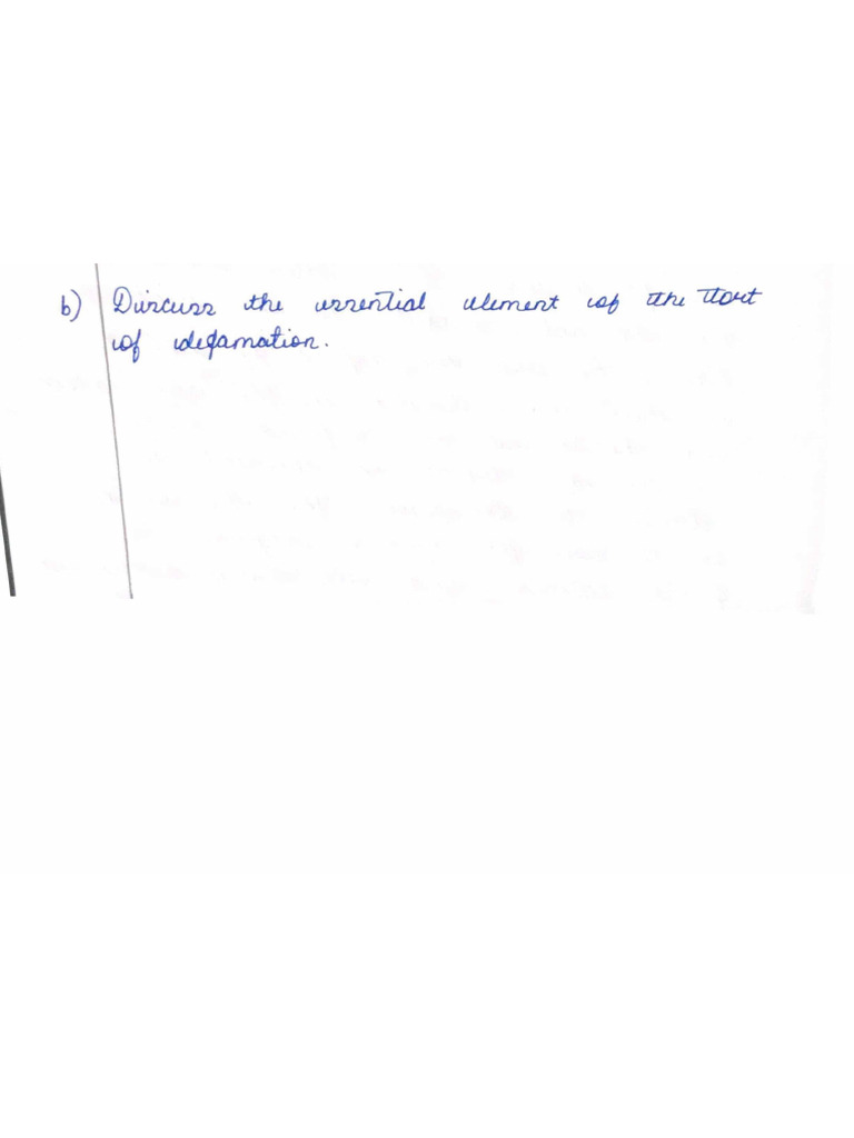 Elements of Defamation | PDF