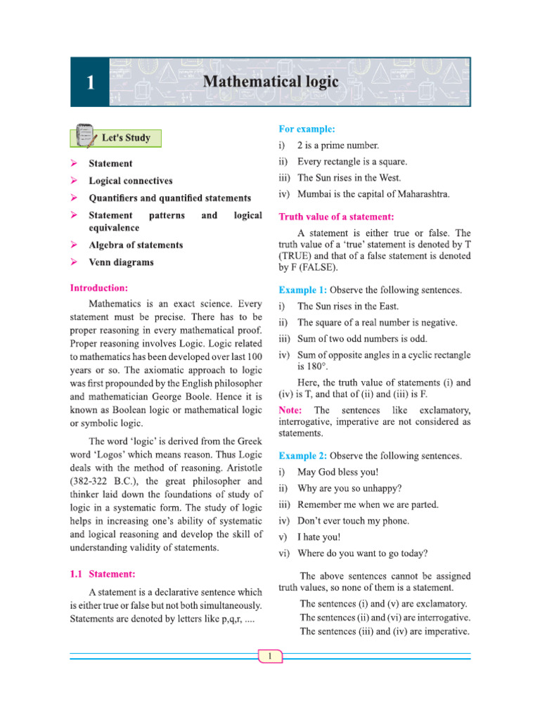 Mathematical Logic | PDF