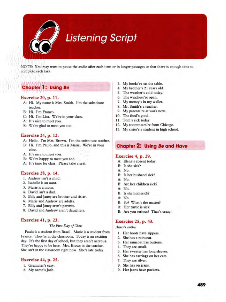 English Exercises for Beginners | PDF