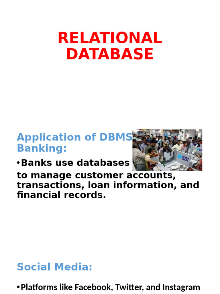Applications of Relational Databases | PDF | Databases | Relational ...