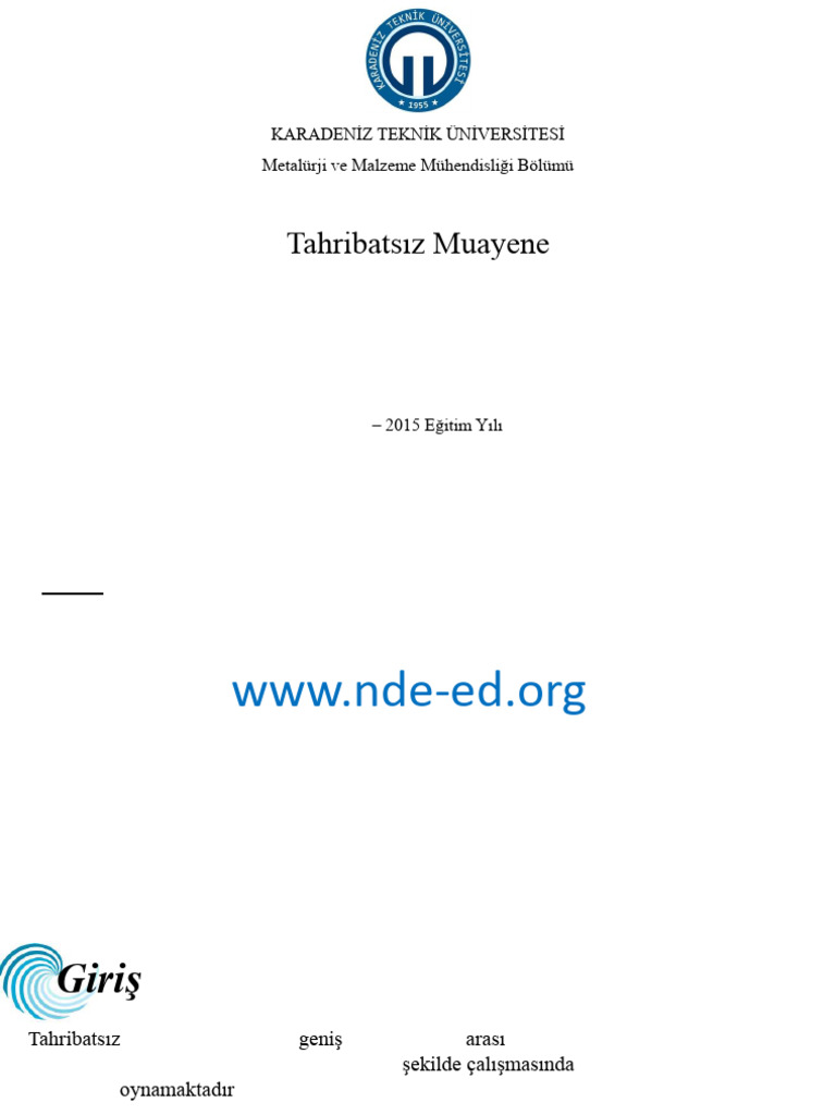 NDT 01 | PDF