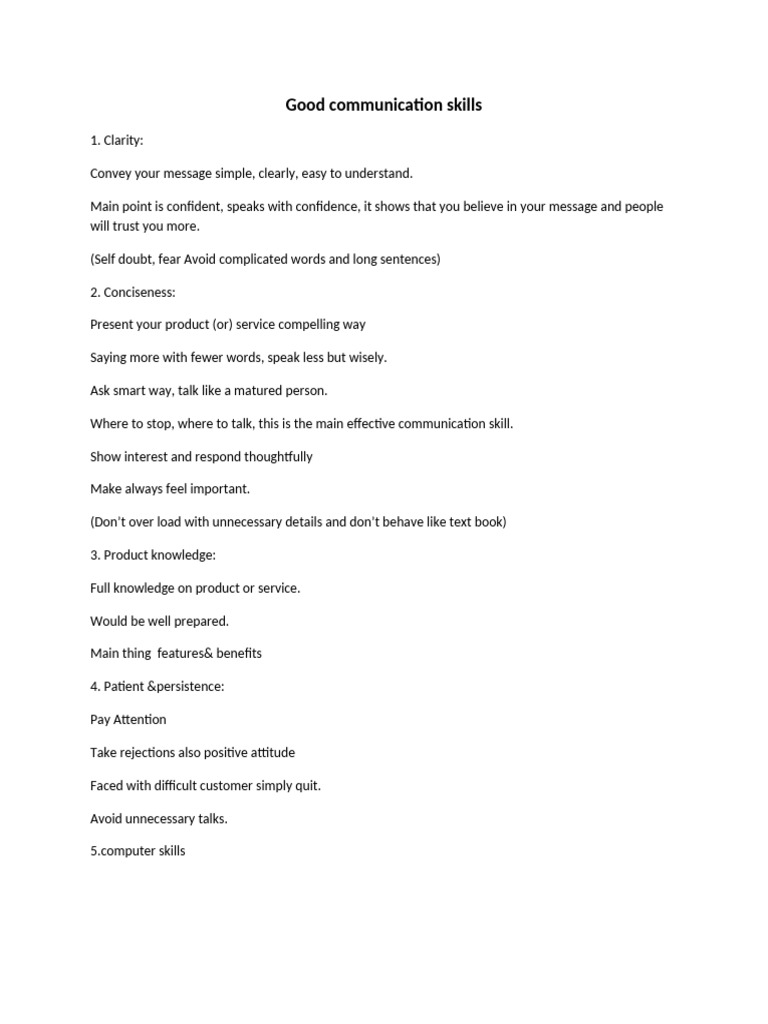 Essential Communication Skills Guide | PDF