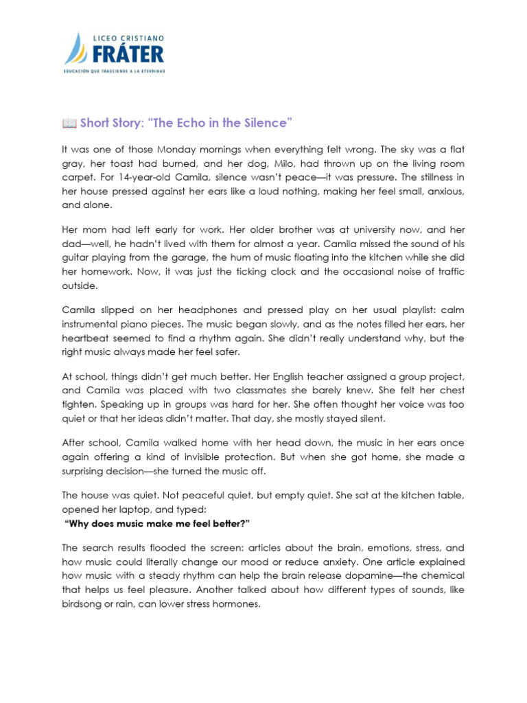 The Echo of Sound and Silence | PDF | Silence