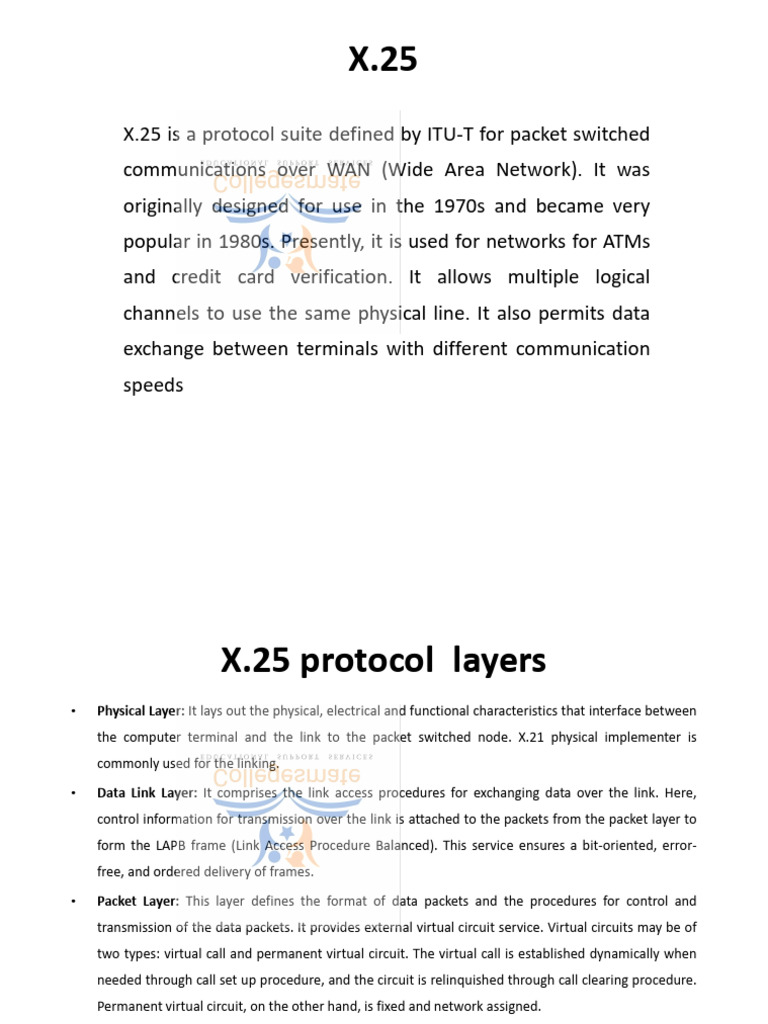 X.25 and Frame Relay Protocol Overview | PDF | Computer Network ...