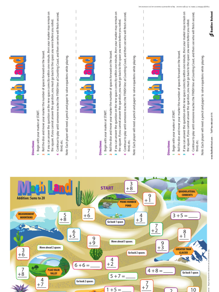Math Board Game Instructions | PDF | Mathematical Objects | Mathematics