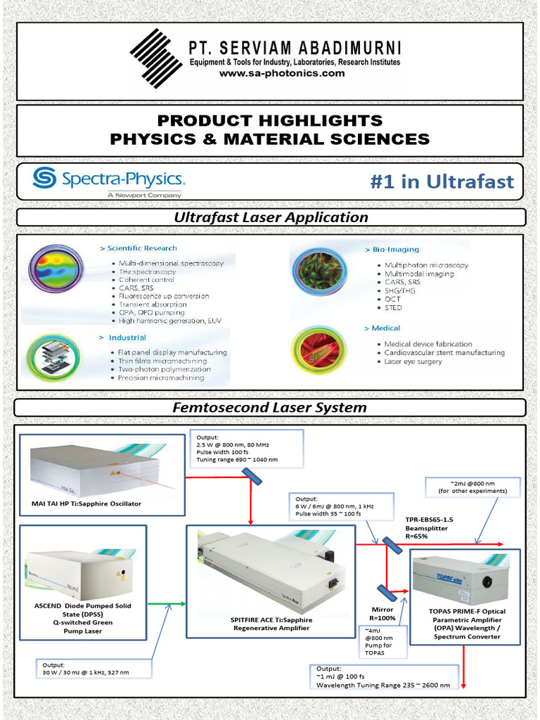 Advanced Ultrafast Laser Systems Overview | PDF | Laser | Raman ...