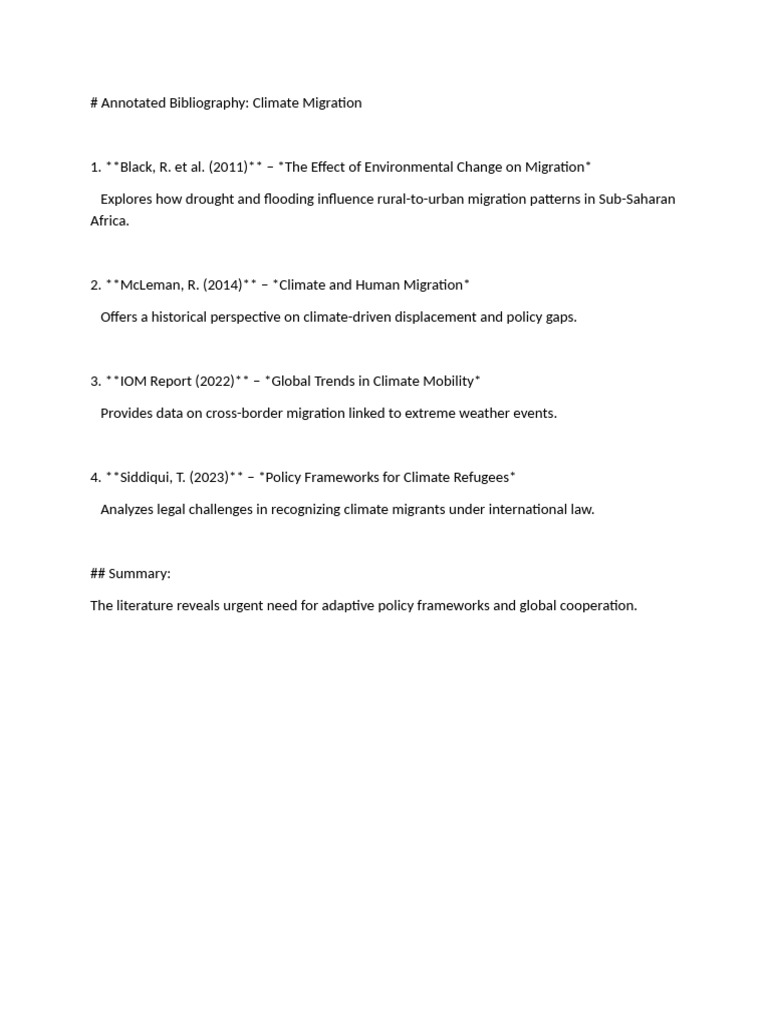Annotated Bibliography | PDF