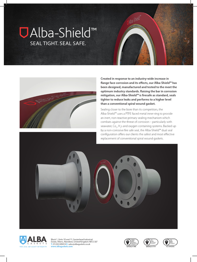 Alba-Shield™ Gaskets for Corrosion Protection | PDF | Corrosion ...