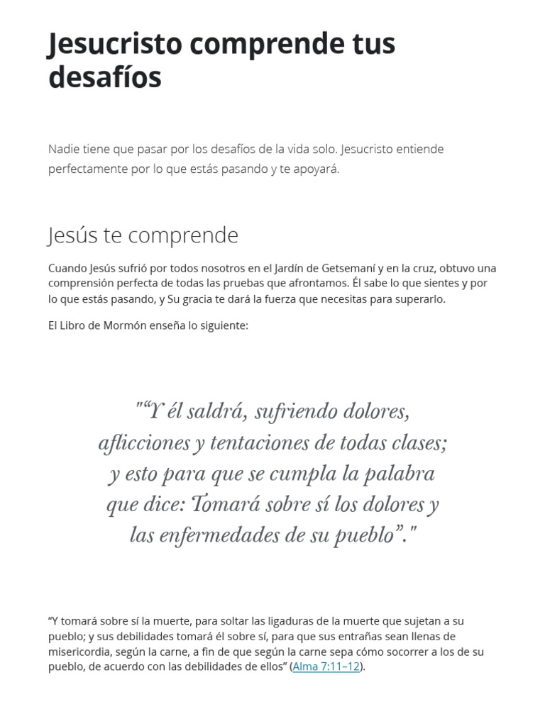 Jesús: Tu apoyo en momentos difíciles | PDF | Jesús | Cristo (título)