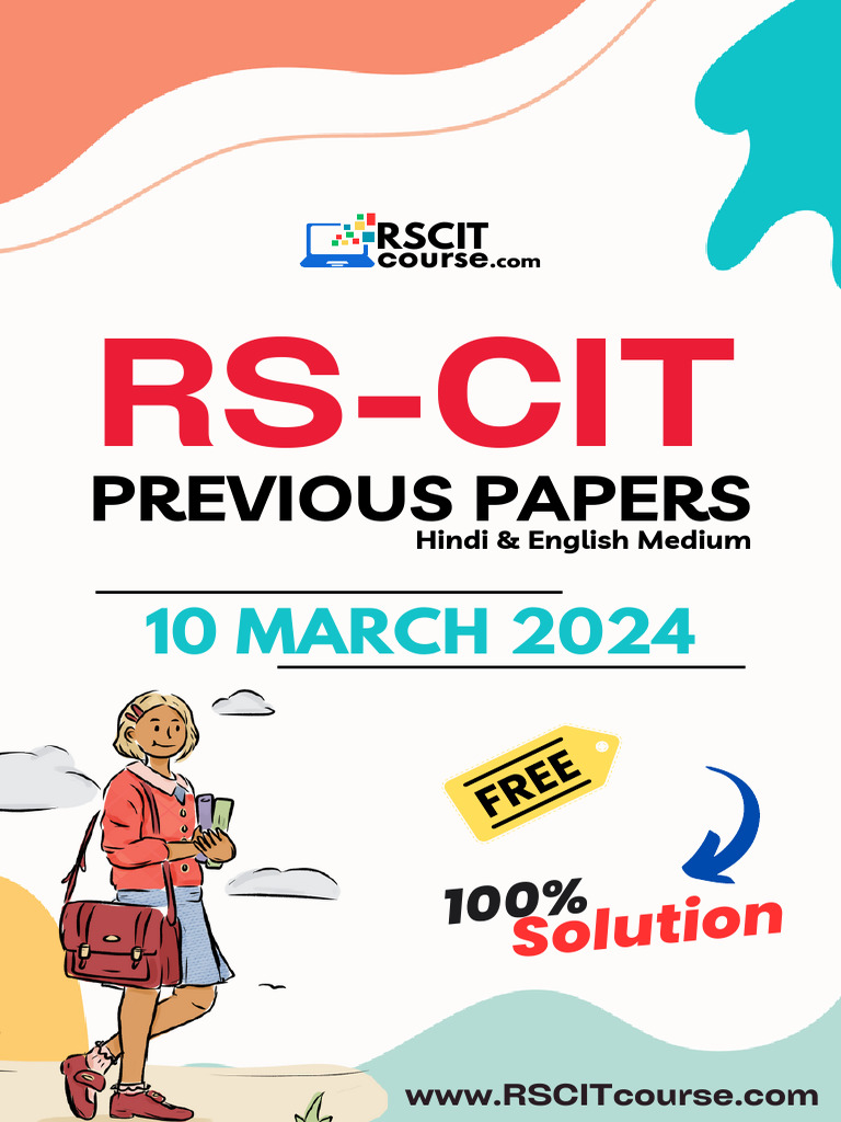 Rscit Paper PDF 10 March 2024 | PDF
