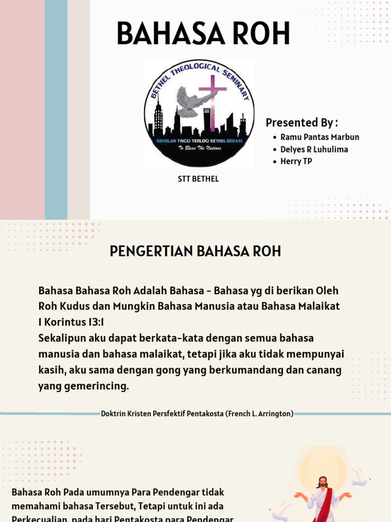 Presentasi Bahasa Roh | PDF
