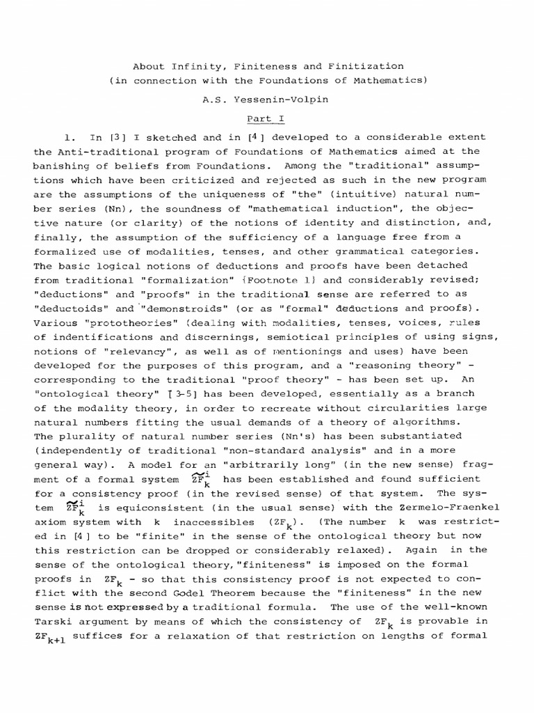 About Infinity | PDF