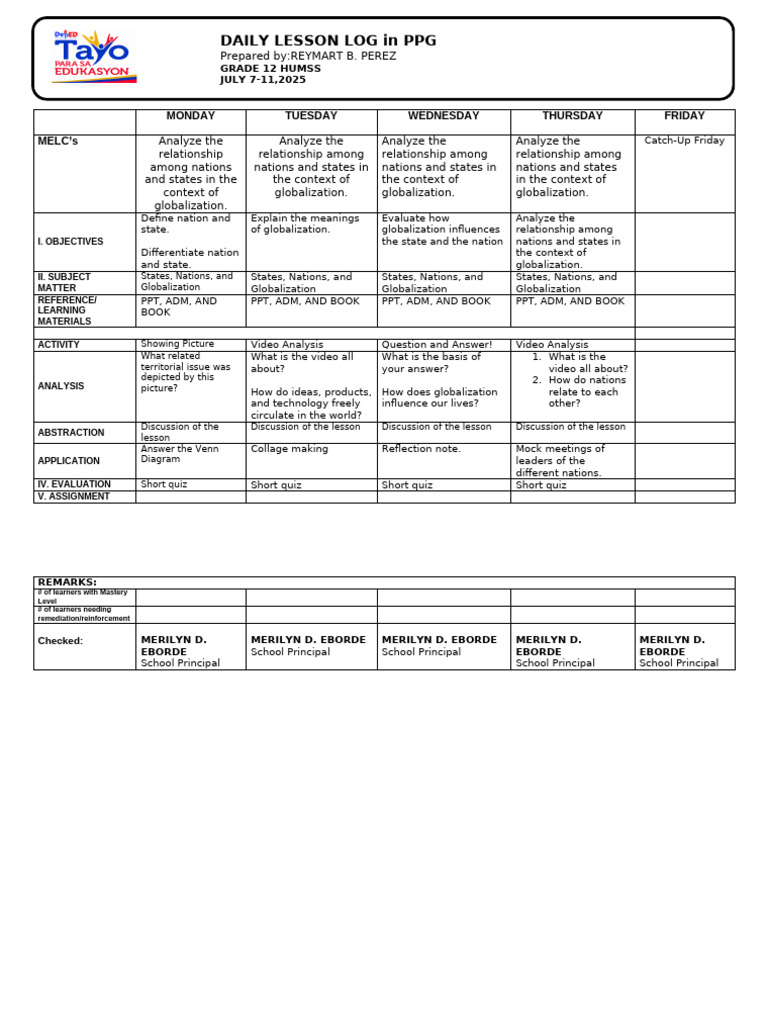 QUARTER 1 Week 4 | PDF | Learning | Cognition