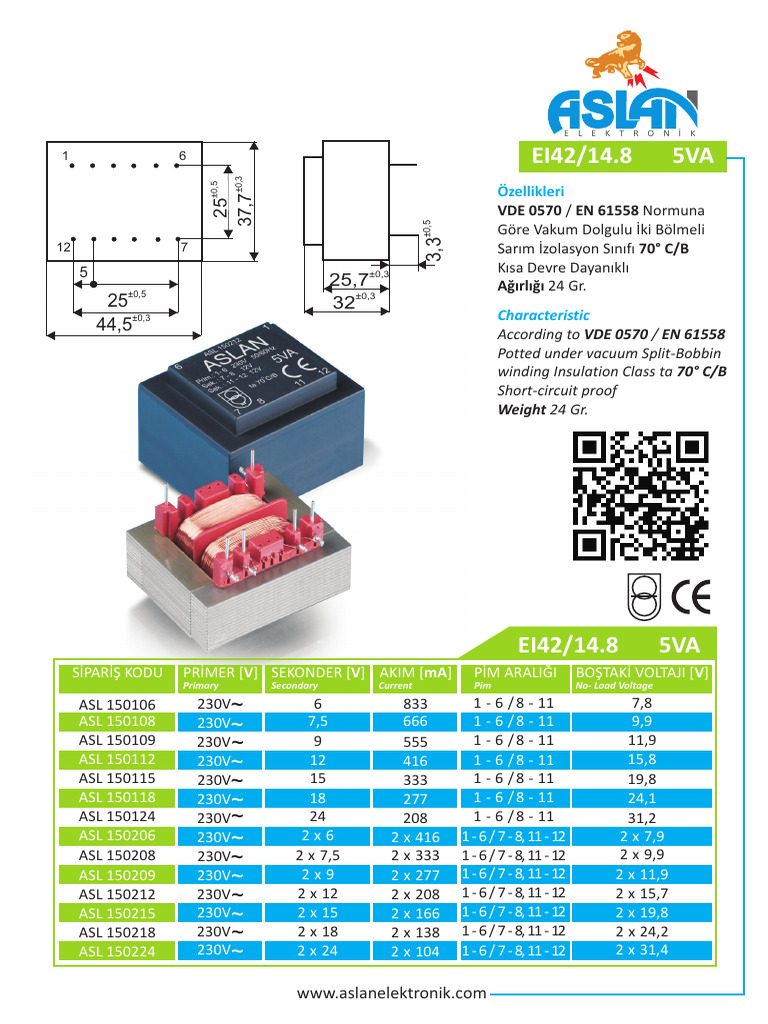 VDE 0570 Vacuum Potted Transformer | PDF | Electrical Equipment ...
