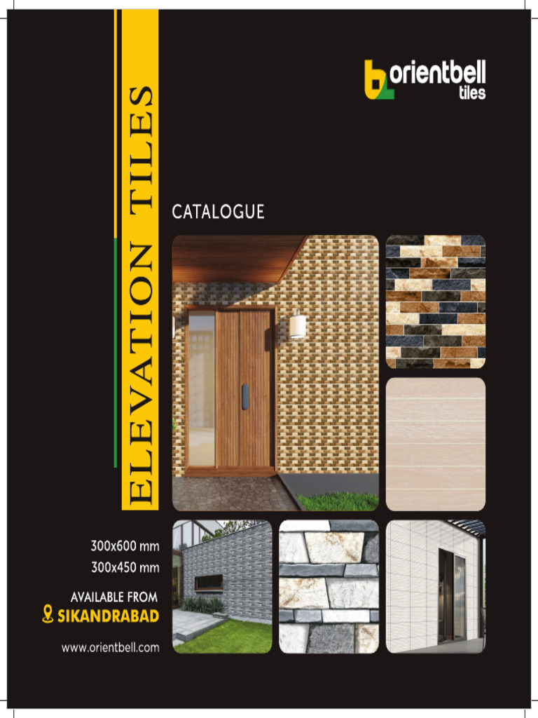 Elevation Wall Tiles Catalogue | PDF | Building Engineering | Components