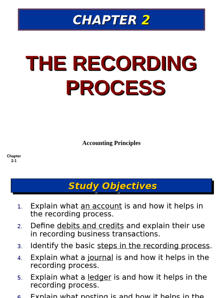 Understanding the Recording Process in Accounting | PDF | Debits And ...